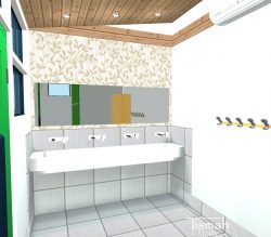 EdlN - Tiny Sanitaires - Intérieur - Vue zone lavabo